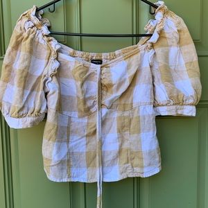 Who what wear cropped blouse